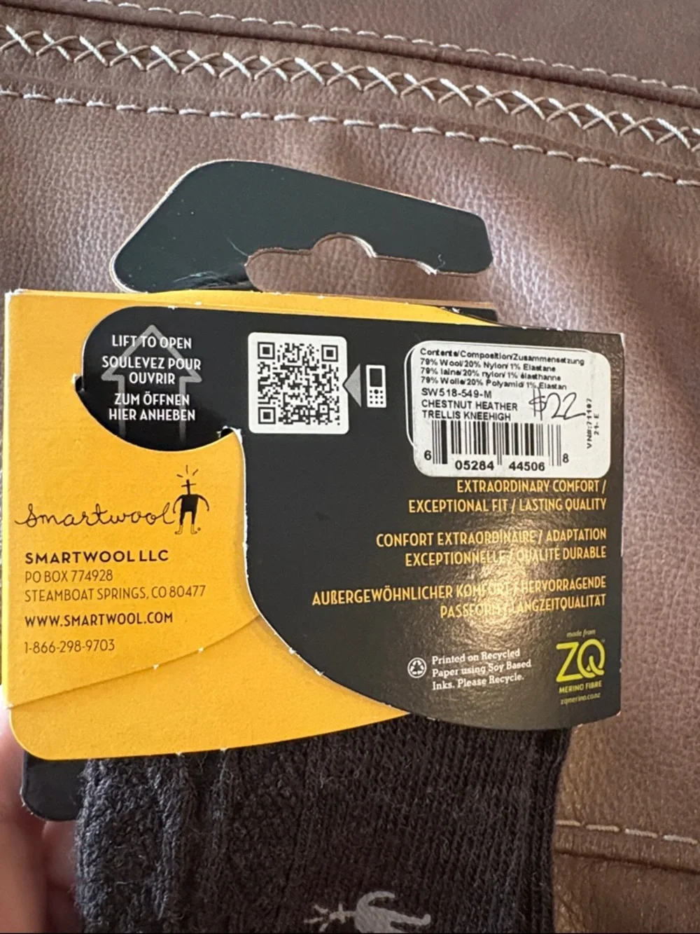 Smartwool Women's‎ Cable Knit Socks in chestnut Heather trellis Kneehigh new nwt